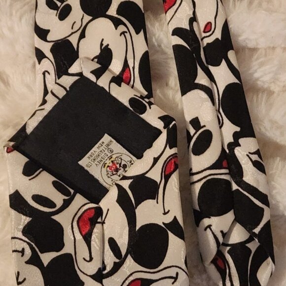 Disney Mickey Mouse Multi-Face Ties (Set of 2) – Burgundy & Black/White Novelty - Picture 9 of 12